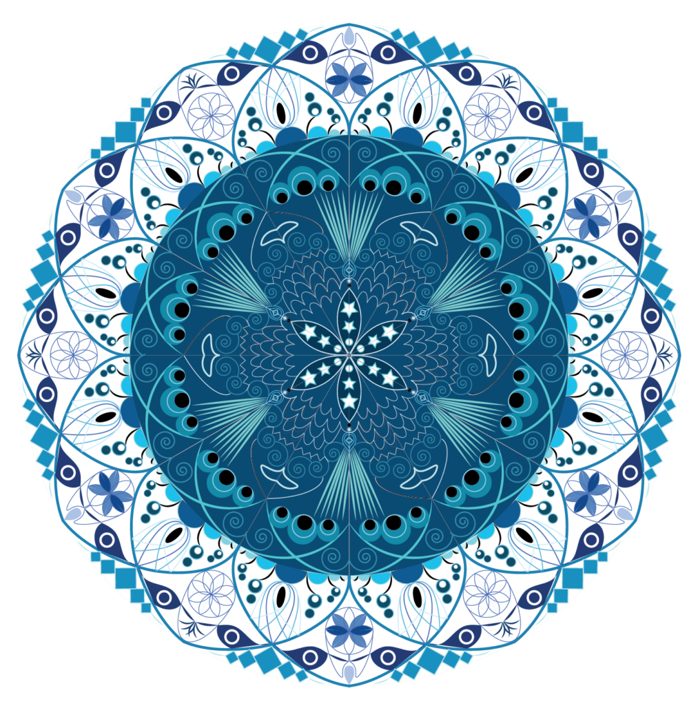Mandala teal